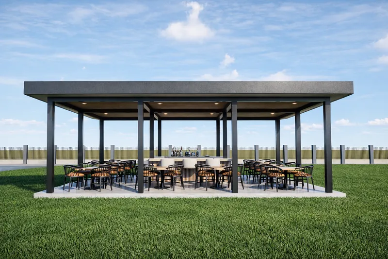 Inicio Propuesta de diseño: Pérgola y área social