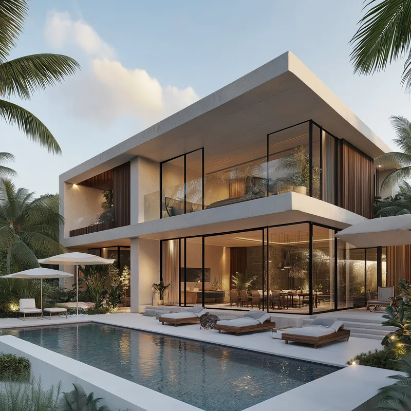 Inicio Propuesta de diseño: Casa con piscina
