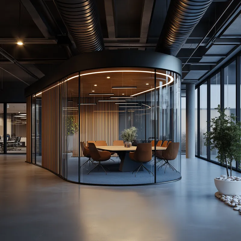 Inicio Propuesta de diseño: Oficina con sala de reuniones