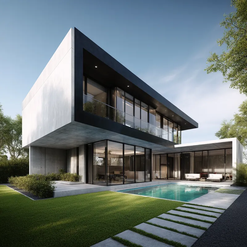 Inicio Proyecto de BUILDEC: casa contemporánea con piscina